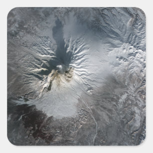 Shiveluch Volcano in Russia Square Sticker