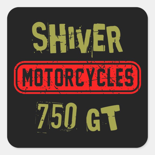 Shiver 750GT Square Sticker (Front)