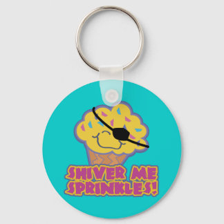 Shiver Me Sprinkles Pirate Cupcake Keychain