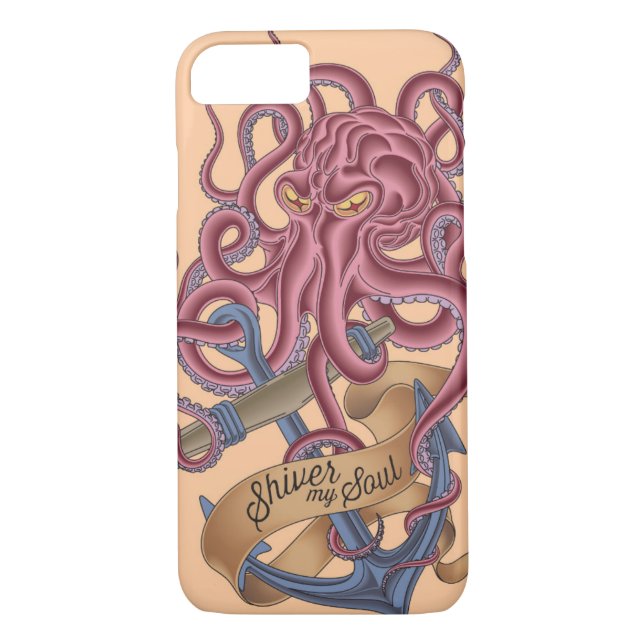 Shiver My Soul | Octopus Tatto Case-Mate iPhone Case (Back)