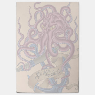 Shiver My Soul Octopus Tatto Post-it Notes