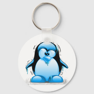 Shivering Cold Blue Tux Keychain