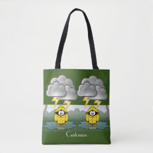 Shivering Rainy Day Penguin Thunder_Cove Tote Bag