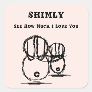 SHMILY Autocollant Mignon et Romantique pour Cou