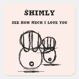 SHMILY | Autocollant Mignon et Romantique pour Cou