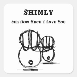 SHMILY Cute And Romantic Sticker For Couple