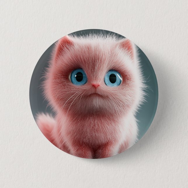 Shmu - The pink kitty 2 Inch Round Button (Front)