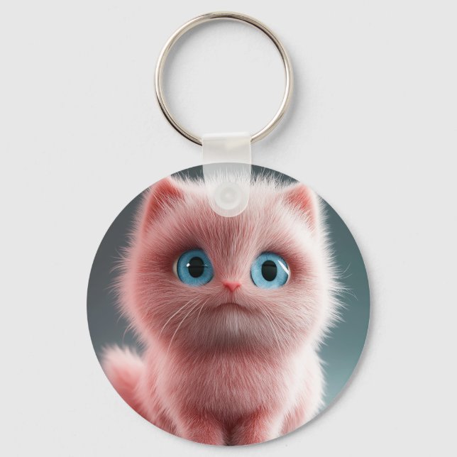 Shmu - The pink kitty Keychain (Front)