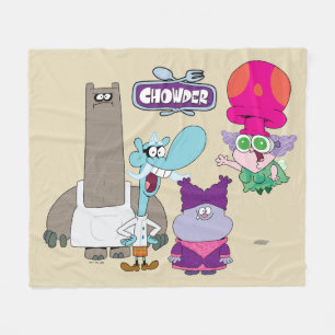 Shnitzel, Mung, Chowder, and Truffles Fleece Blanket