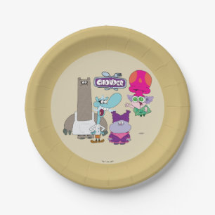 Shnitzel, Mung, Chowder, and Truffles Paper Plate