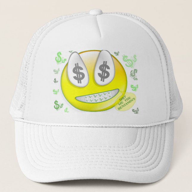 Sho' Me The Benjamin's Face Trucker Hat (Front)