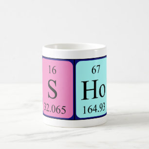 Sho periodic table name mug