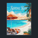 Shoal Bay Anguilla Postcard<br><div class="desc">Shoal Bay is Anguilla's most famous beach, celebrated for its blindingly white sand and incredible shades of blue. The beach is divided into Shoal Bay East and West, with the East side being the most popular for its vibrant coral reefs located just offshore. The water here is often described as...</div>