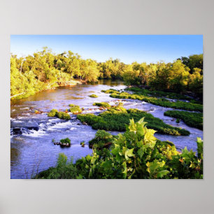 Shoal Creek à Joplin Missouri Sunset Poster photo