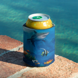 Shoal of fishes illustration   can cooler