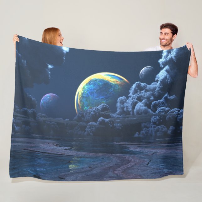 Shoals of Avernus Fleece Blanket (In Situ)