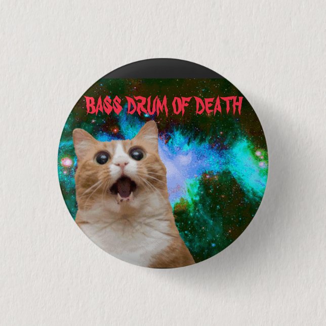 Shock and Awe ... Bass Drum of Death 1 Inch Round Button (Front)