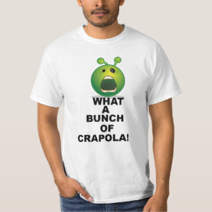 Shocked Alien Face – Funny Green Cartoon Reaction  T-Shirt
