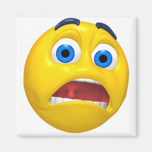 Shocked Emoji Design Magnet