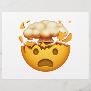 Shocked Face With Exploding Head - Emoji Flyer