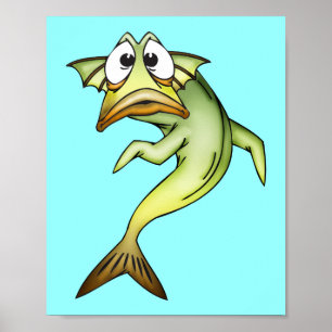 Shocked Fish Poster