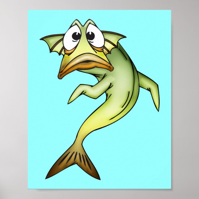 Shocked Fish Poster (Front)