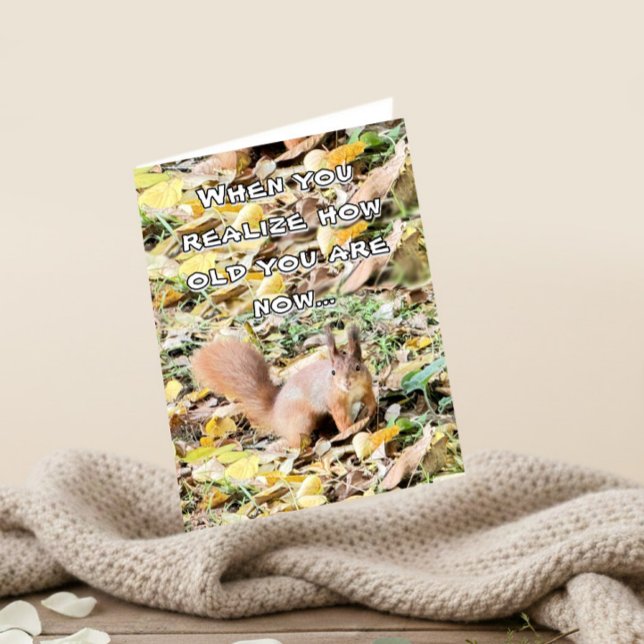 Shocked squirrel Birthday   Card (Creator Uploaded)