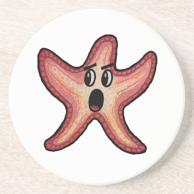 Shocked Starfish Coaster (Front)