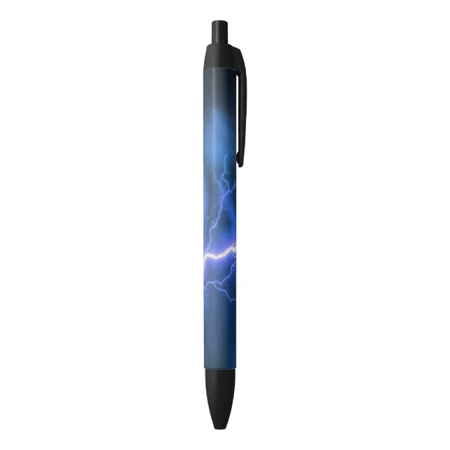 Shocking Lightning Strike Black Ink Pen (Bottom (Vertical))