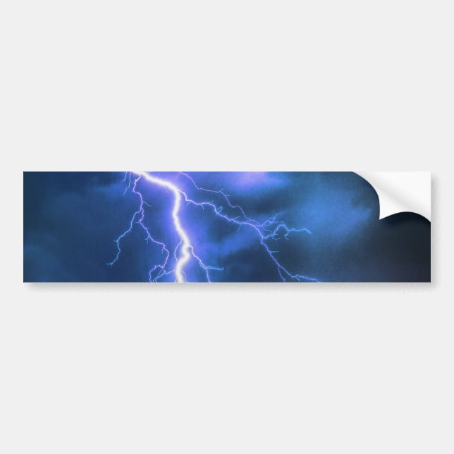 Shocking Lightning Strike   Bumper Sticker (Front)
