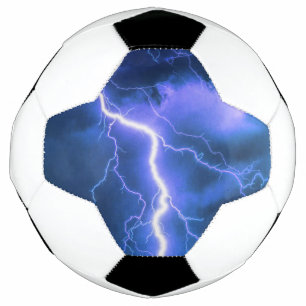 Shocking Lightning Strike   Soccer Ball