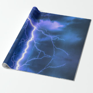 Shocking Lightning Strike Wrapping Paper