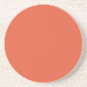 Shocking Orange Sandstone Coaster