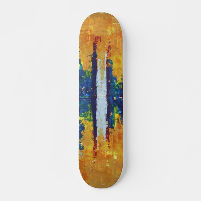Shockwave awesome extreme abstract graphic design skateboard (Front)