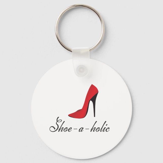 Shoe-a-holic Keychain (Front)
