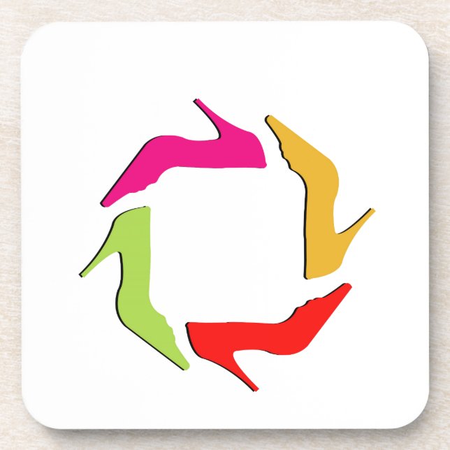 Shoe artwork coaster (Front)