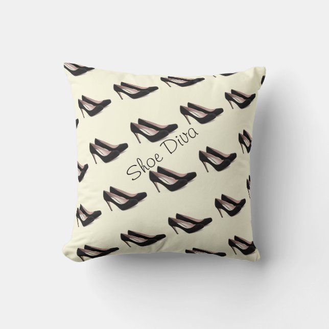 Shoe Diva Accent Pillow (Front)