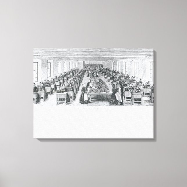 Shoe Factory Canvas Print (Front)
