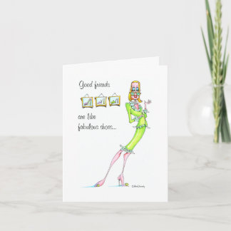 Shoe/ Friends Vanity Card