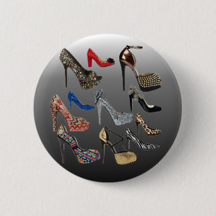 Shoe High Heels Collage Customize 2 Inch Round Button