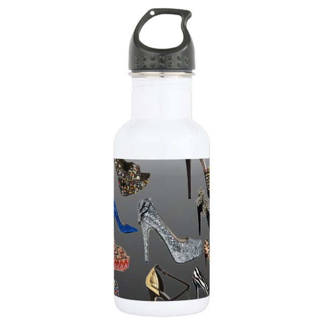 Shoe High Heels Collage Customize 532 Ml Water Bottle (Front)