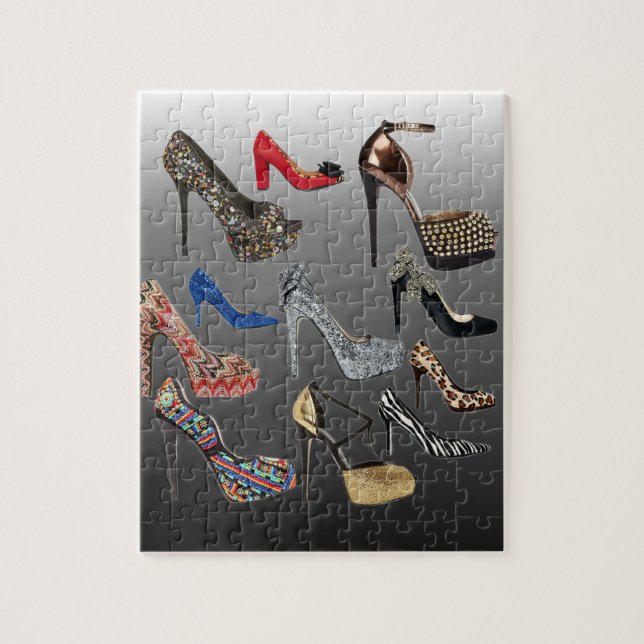 Shoe High Heels Collage Customize Jigsaw Puzzle (Vertical)