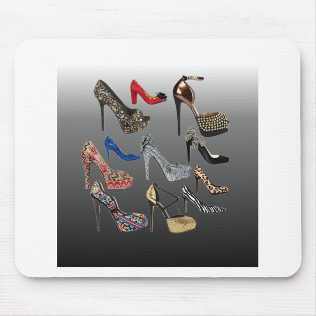Shoe High Heels Collage Customize Mouse Pad (Front)
