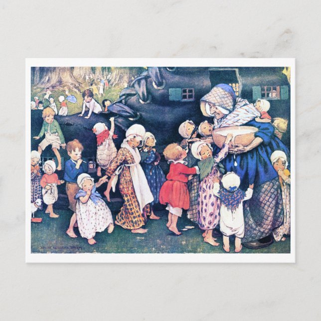 Shoe House, Jessie Willcox Smith Postcard (Front)