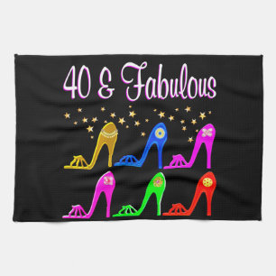 SHOE LOVING 40 YEAR OLD KITCHEN TOWEL
