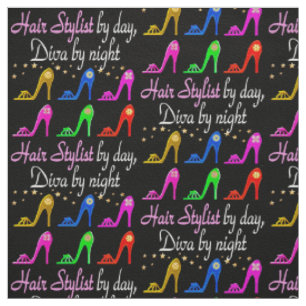 SHOE LOVING HAIR STYLIST FABRIC