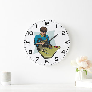 Shoe Repair Cobbler Vintage Shoemaker Large Clock