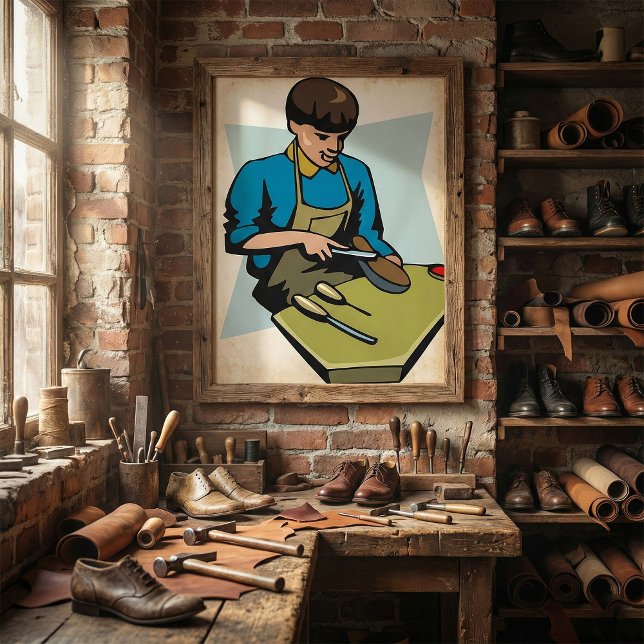 Shoe Repair Cobbler Vintage Shoemaker Poster (Creator Uploaded)