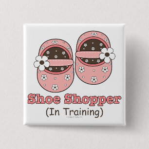Shoe Shopper In Training Button