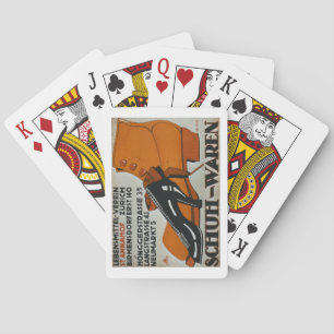 'Shoe Shops', Zurich (colour litho) Playing Cards